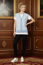 Dogtooth Tank Top Cardigan