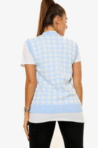 Dogtooth Tank Top Cardigan