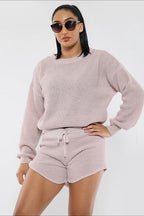 Knitted Jumper & Short Suit