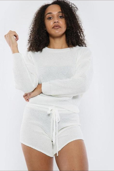 Knitted Jumper & Short Suit