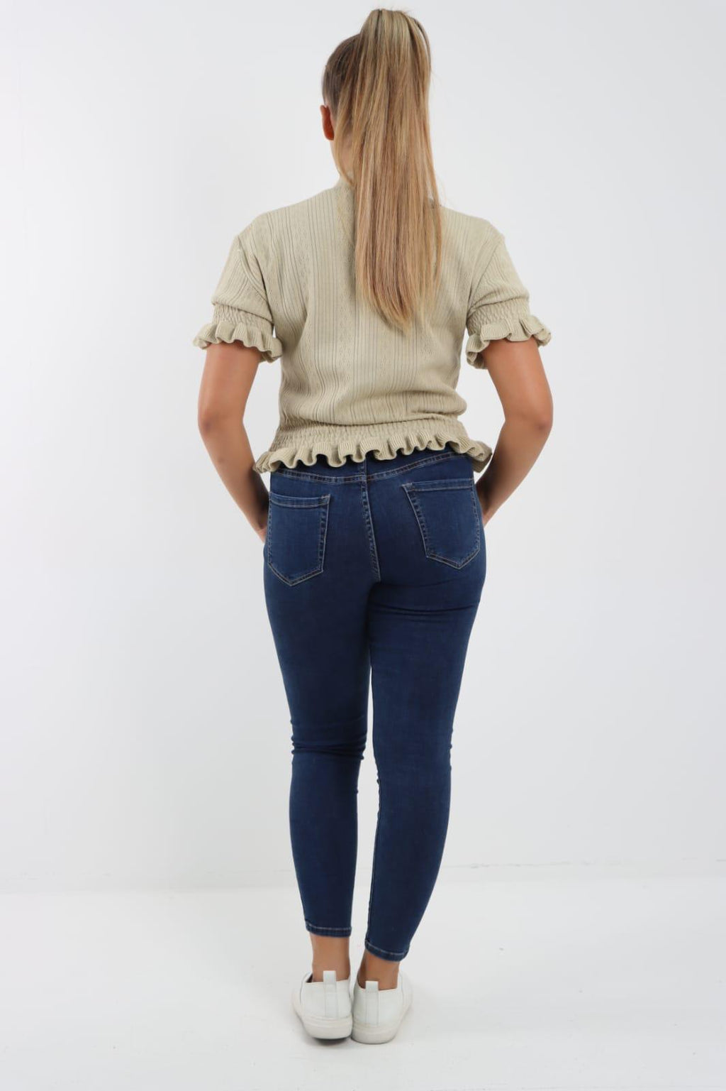 Short Sleeve Frill Cardigan