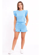 Frill Boxy With Short Set