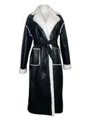 ARCTIC - Faux fur lined coat with adjustable belt
