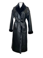 ARCTIC - Faux fur lined coat with adjustable belt