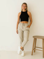 Ladies Wide Leg Cargo Trouser