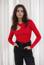 Asymmetric One-Shoulder Bodysuit