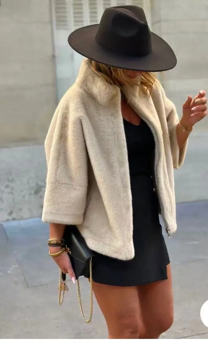 Faux Fur Cape – Premium Edition