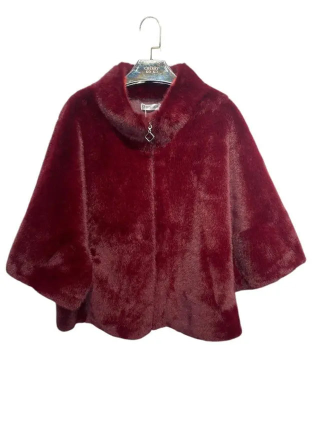 Faux Fur Cape – Premium Edition