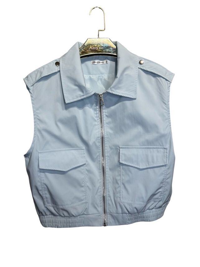 CARGO – Structured Zip-Up Vest with Functional Pockets