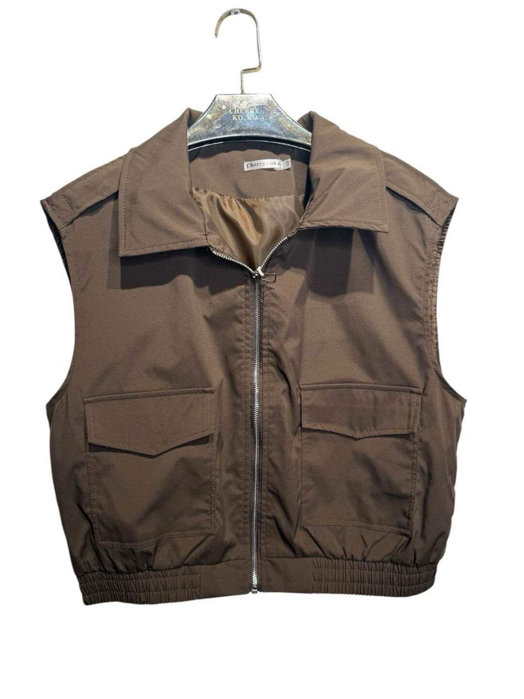CARGO – Structured Zip-Up Vest with Functional Pockets