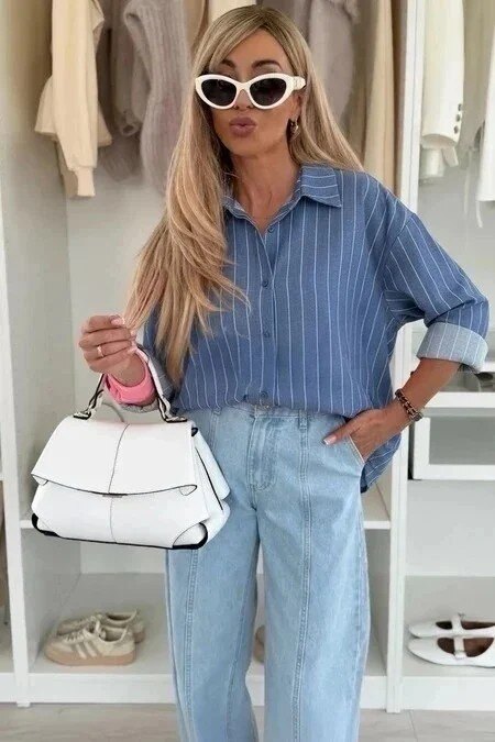 Striped cotton shirt