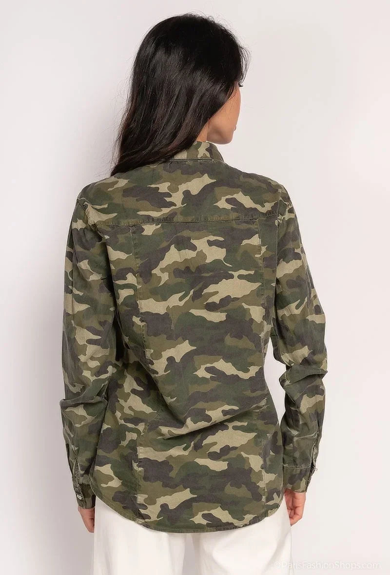 Camo print shirt