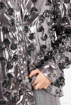 Venil shirt with 3D roses