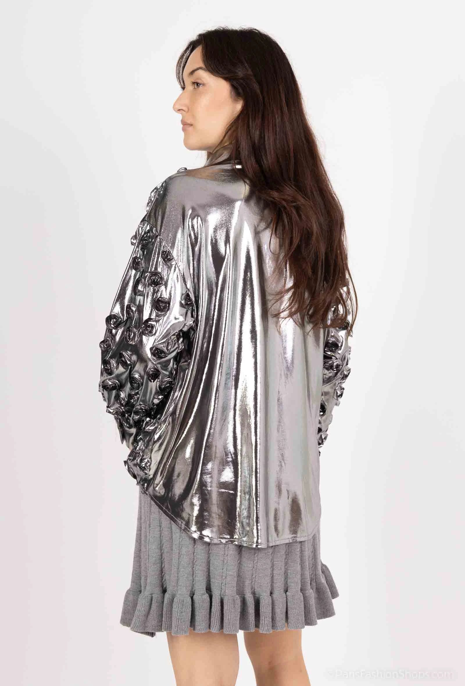 Venil shirt with 3D roses