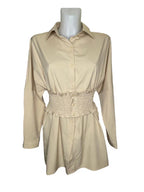 Blouse with gathered waist