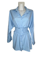 Blouse with gathered waist