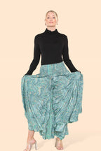 Women's Skirt Pants Big Floral Rosette