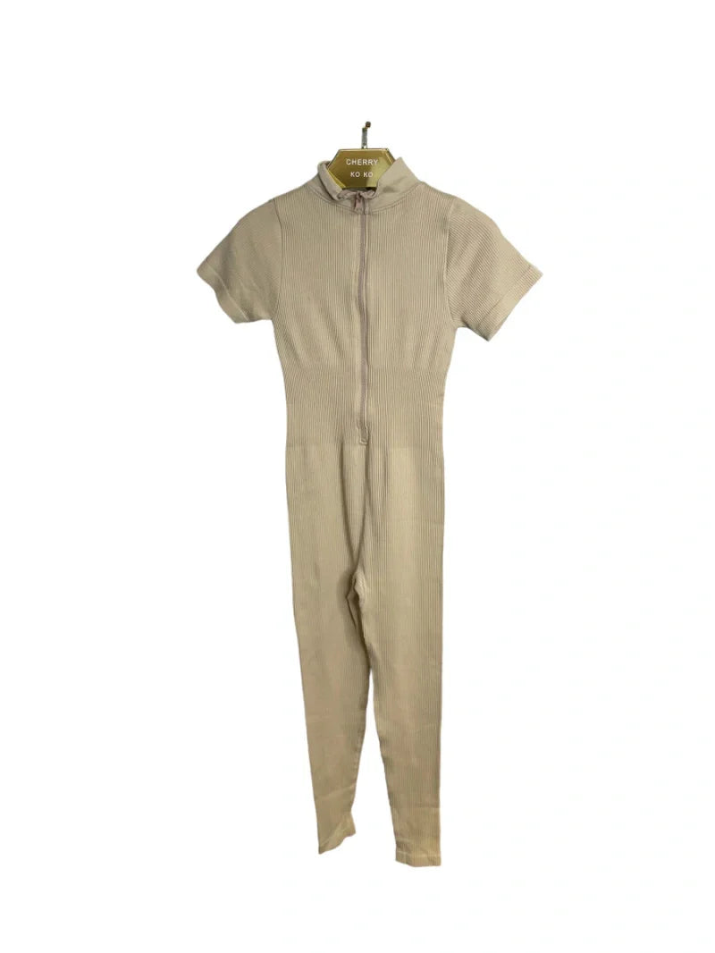 Short-sleeve sports jumpsuit