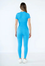 Short-sleeve sports jumpsuit