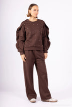 Cute pearl sweater set