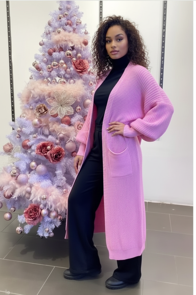 Relaxed Women's Vest Knitted Plain Italian Long Sleeves