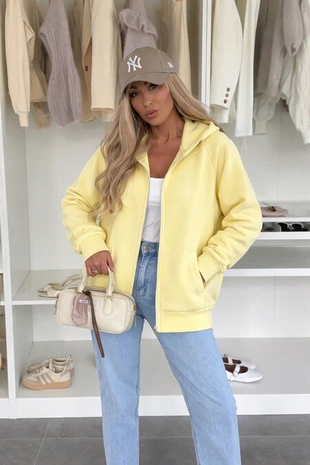 Oversized zipped vest – Hood – Loose fit