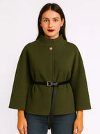 Ladies Italian Belted Cape