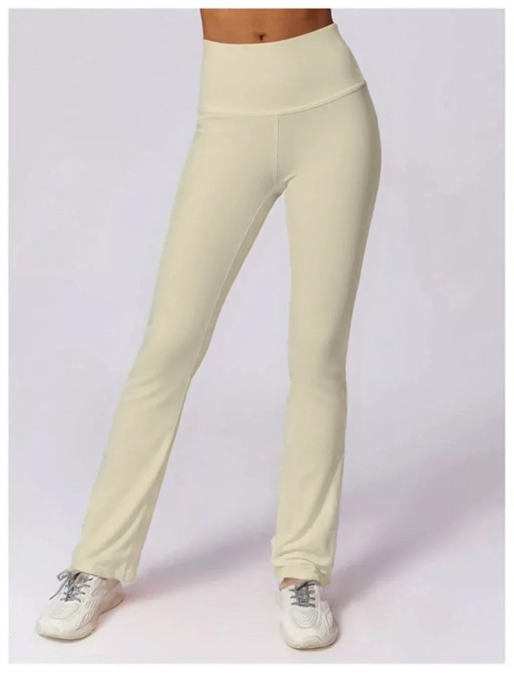 High-waisted flared leggings in sculpting technical fabric