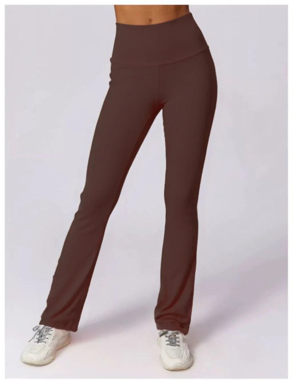 High-waisted flared leggings in sculpting technical fabric