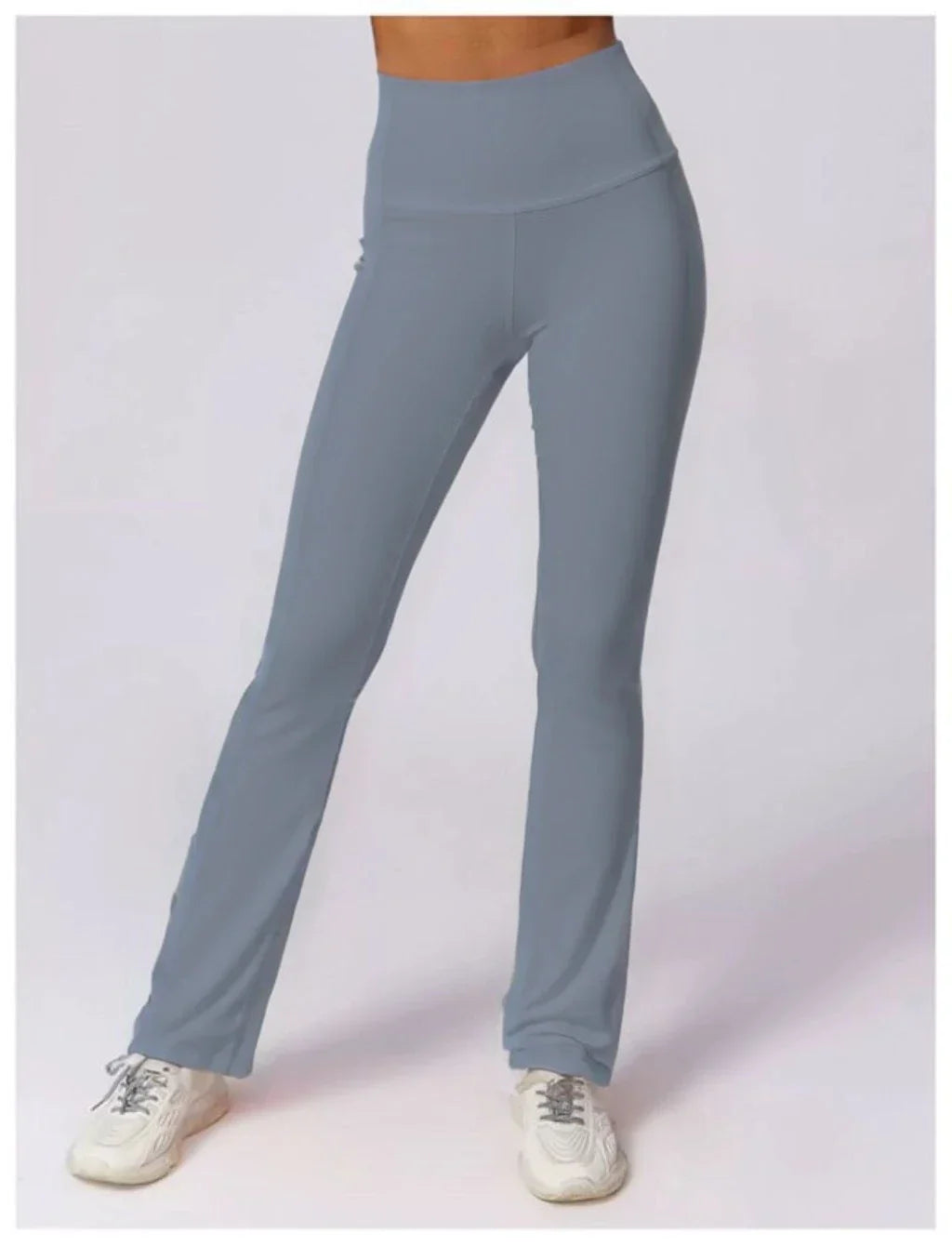 High-waisted flared leggings in sculpting technical fabric