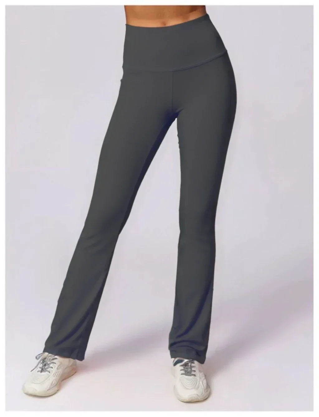 High-waisted flared leggings in sculpting technical fabric