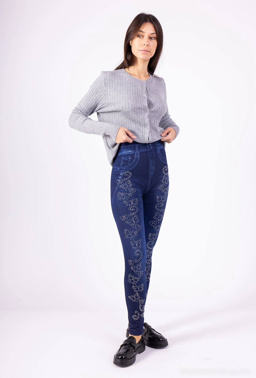 Butterfly pattern leggings