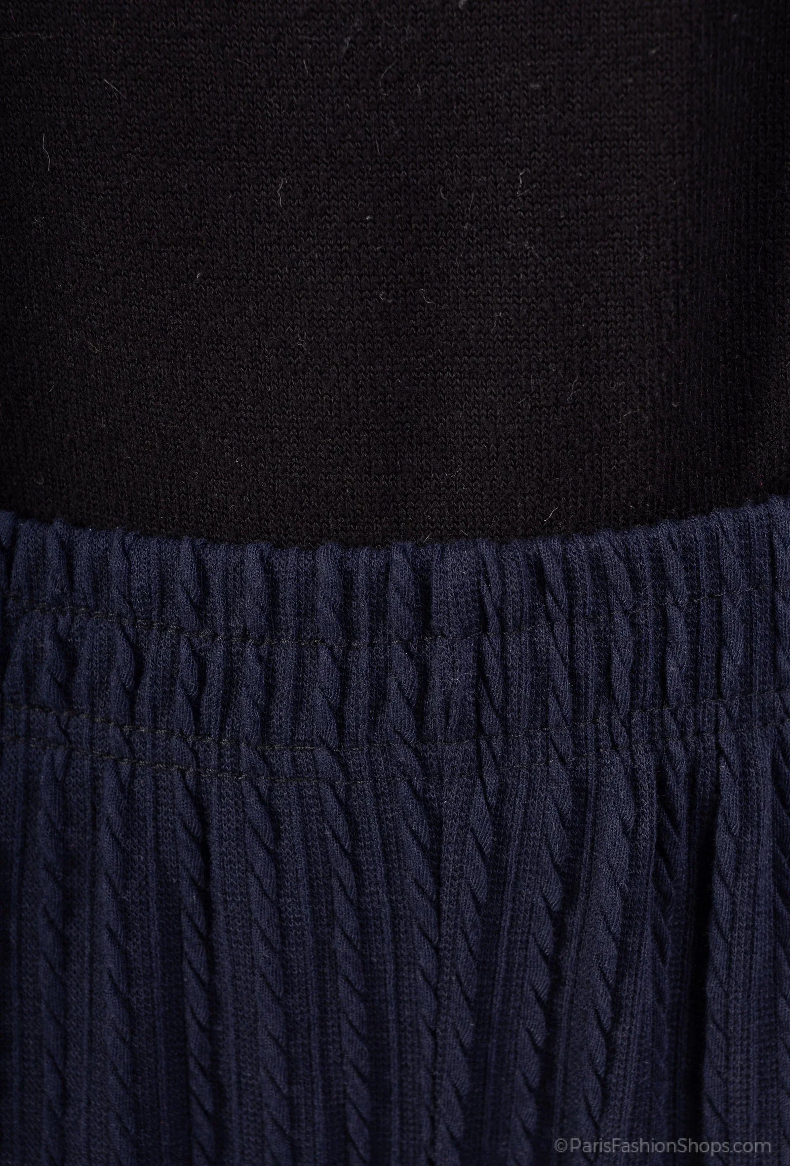 Braided ribbed pants