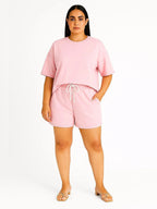 Ladies short sleeve short set