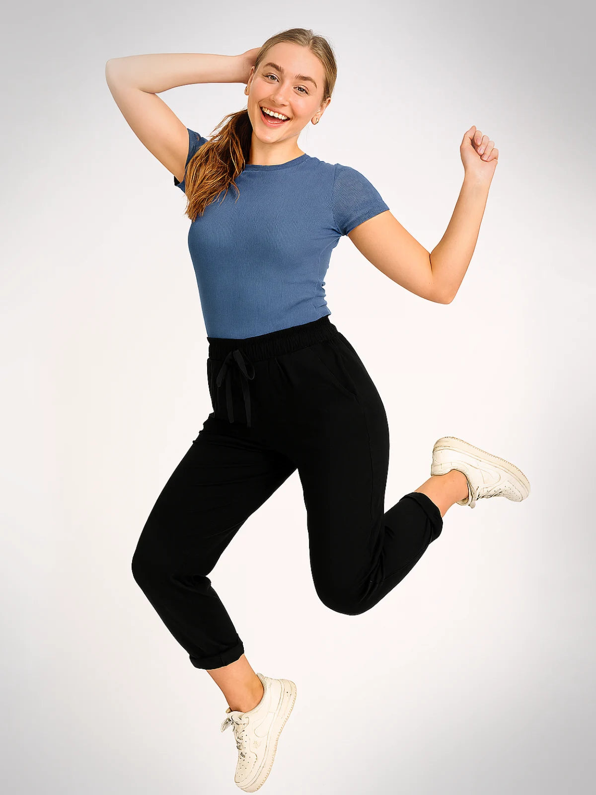 Italian Joggers Floral Print and Plain