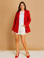 Ladies Gold Button Blazer