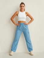 Ladies Wide Leg Cargo Trouser