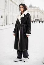 PU Fur Trench