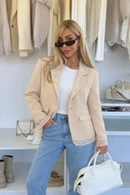 New Blazer jacket with lace detail