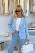 New Blazer jacket with lace detail