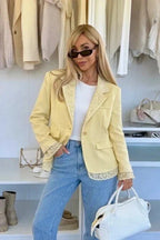 New Blazer jacket with lace detail