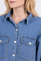 Denim jacket with patch pockets – essential casual style