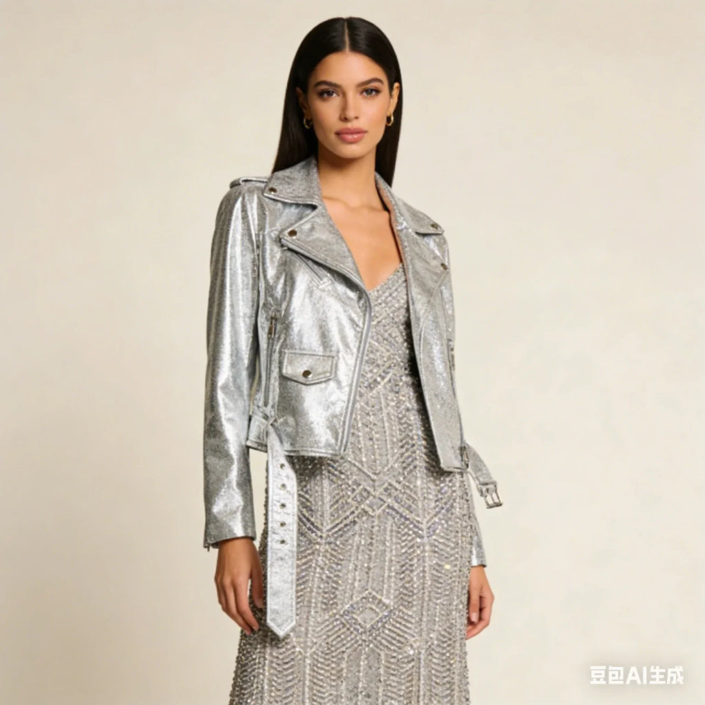 Faux leather jacket venil