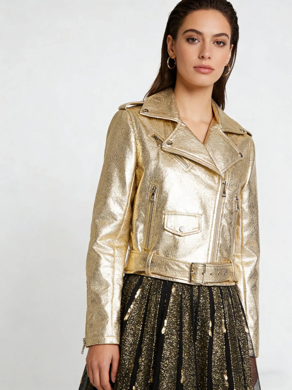 Faux leather jacket venil