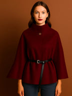 Ladies Italian Belted Cape
